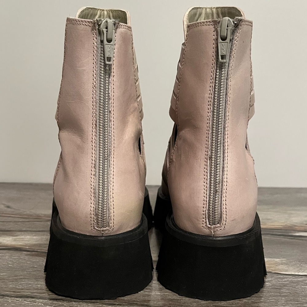 FREE PEOPLE Leather Hydra Huarache Bootie Shoes Size 7.5 - Picture 11 of 16